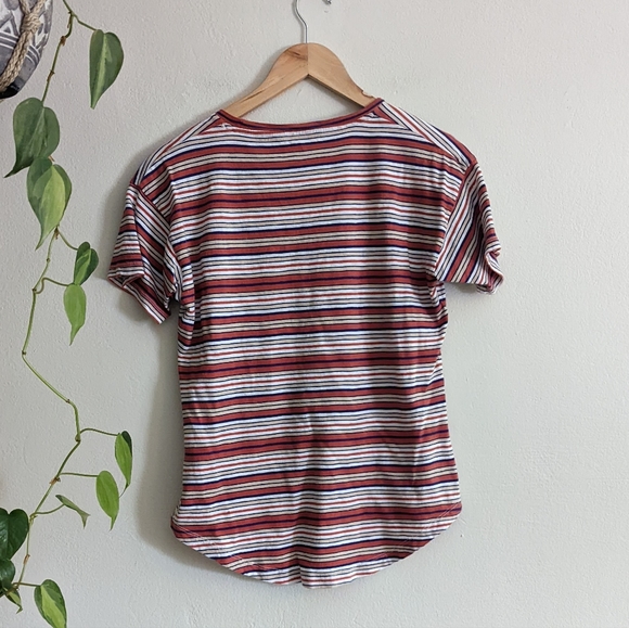 Madewell | Whisper Cotton Crewneck Tee in Bonnie Stripe - Picture 7 of 11